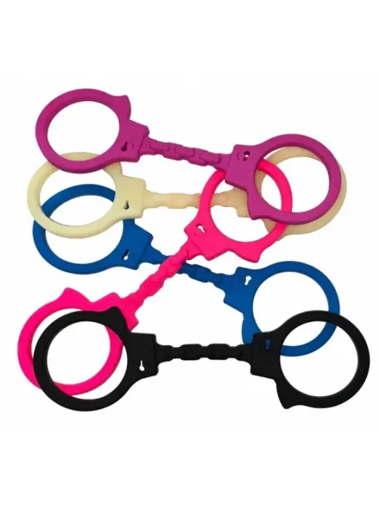 Diablo Picante - Manette In Silicone Malva - DIABLO PICANTE - Manette e Polsini | erosidea.com