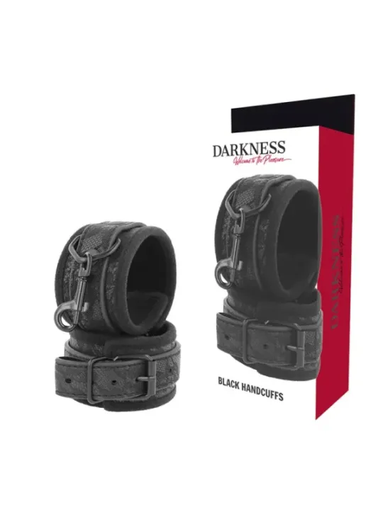 Darkness - Manette Bdsm Nere Di Lusso - DARKNESS BONDAGE - Manette e Polsini | erosidea.com