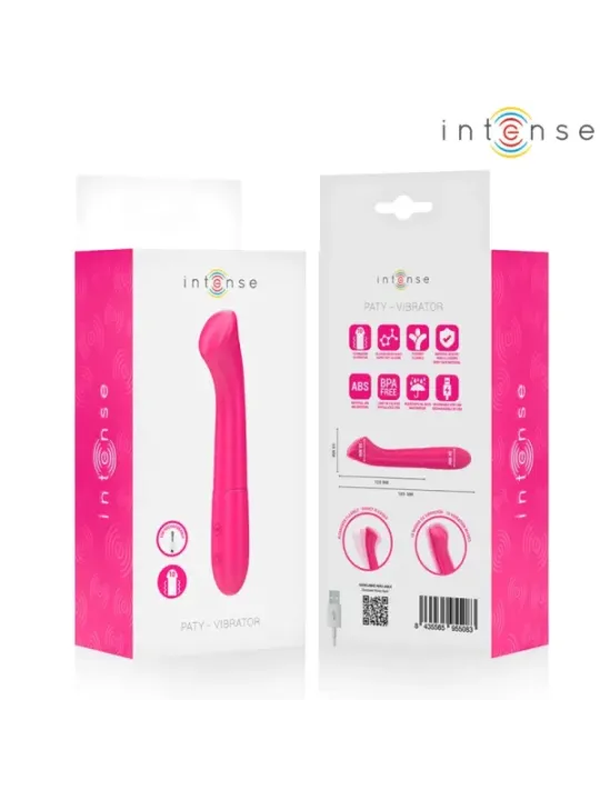 Intense - Vibratore Paty 19 Cm Flessibile 10 Vibrazioni Modello 2 Rosa - INTENSE HIGH TECH - Vibratori Anali | erosidea.com