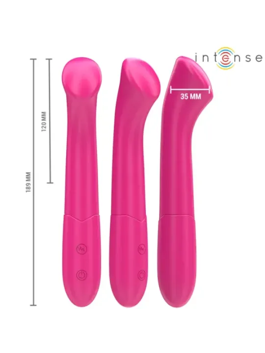 Intense - Vibratore Paty 19 Cm Flessibile 10 Vibrazioni Modello 2 Rosa - INTENSE HIGH TECH - Vibratori Anali | erosidea.com