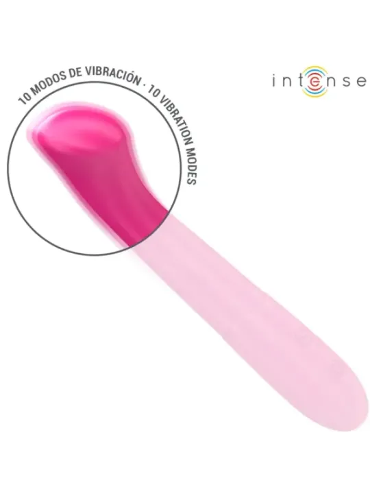 Intense - Vibratore Paty 19 Cm Flessibile 10 Vibrazioni Modello 2 Rosa - INTENSE HIGH TECH - Vibratori Anali | erosidea.com