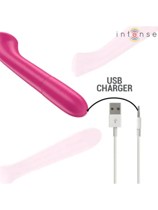 Intense - Vibratore Paty 19 Cm Flessibile 10 Vibrazioni Modello 2 Rosa - INTENSE HIGH TECH - Vibratori Anali | erosidea.com