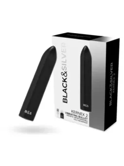 Black&Silver - Kernex 2 Proiettile Magnetico Vibrante Nero