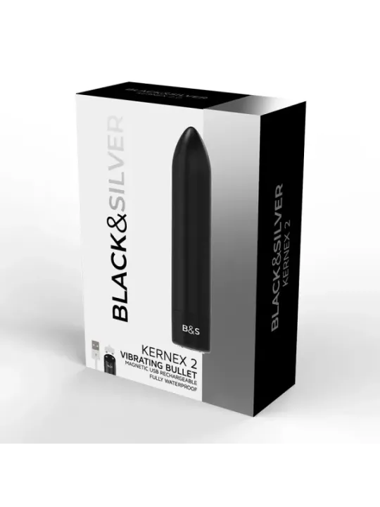 Black&Silver - Kernex 2 Proiettile Magnetico Vibrante Nero - BLACK&SILVER - Vibratori Mini | erosidea.com