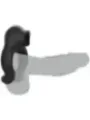 Black&Silver - Anello Vibratore In Silicone 3 Motori Ricaricabile Nero - BLACK&SILVER - Vibratori Mini | erosidea.com