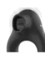 Black&Silver - Anello Vibratore In Silicone 3 Motori Ricaricabile Nero - BLACK&SILVER - Vibratori Mini | erosidea.com