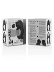Black&Silver - Anello Vibratore In Silicone 3 Motori Ricaricabile Nero - BLACK&SILVER - Vibratori Mini | erosidea.com