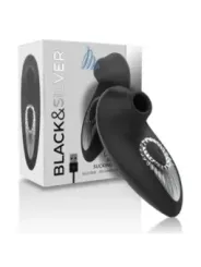 Black&Silver - Drake Deluxe Sucking Vibe Ricaricabile In Silicone Nero - BLACK&SILVER - Vibratori Mini | erosidea.com