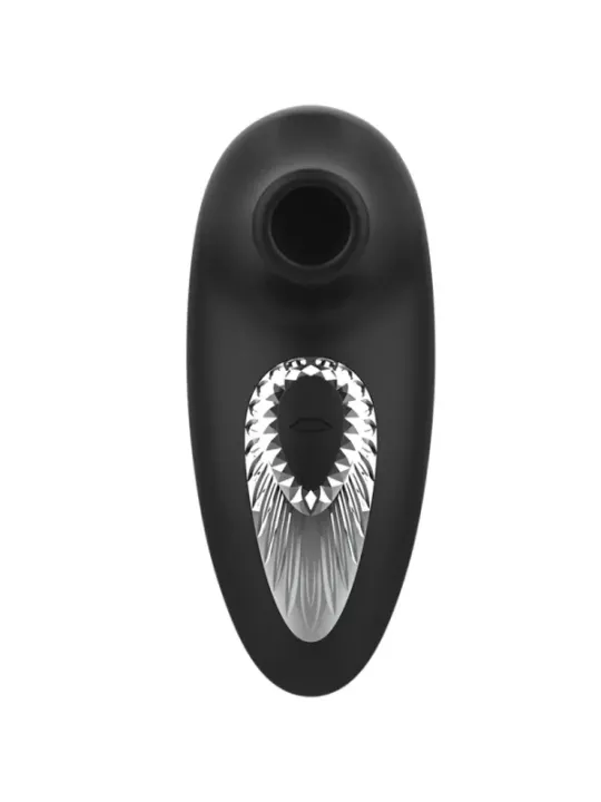 Black&Silver - Drake Deluxe Sucking Vibe Ricaricabile In Silicone Nero - BLACK&SILVER - Vibratori Mini | erosidea.com