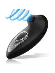 Black&Silver - Drake Deluxe Sucking Vibe Ricaricabile In Silicone Nero - BLACK&SILVER - Vibratori Mini | erosidea.com