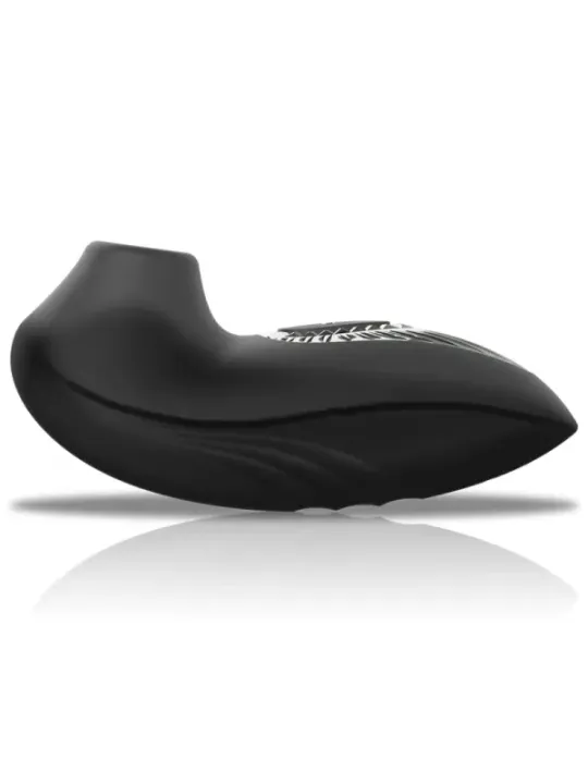 Black&Silver - Drake Deluxe Sucking Vibe Ricaricabile In Silicone Nero - BLACK&SILVER - Vibratori Mini | erosidea.com