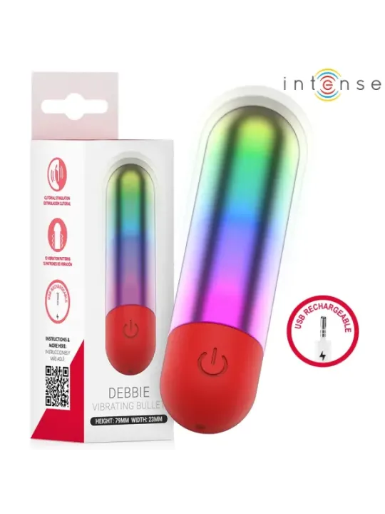 Intense - Debbie Proiettile Vibrante Per Clitoride Rainbow - INTENSE FUN TOYS - Vibratori Mini | erosidea.com