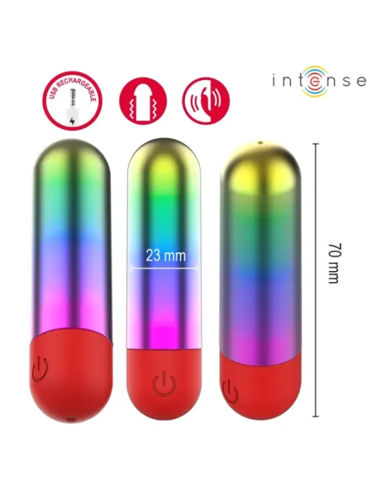 Intense - Debbie Proiettile Vibrante Per Clitoride Rainbow - INTENSE FUN TOYS - Vibratori Mini | erosidea.com