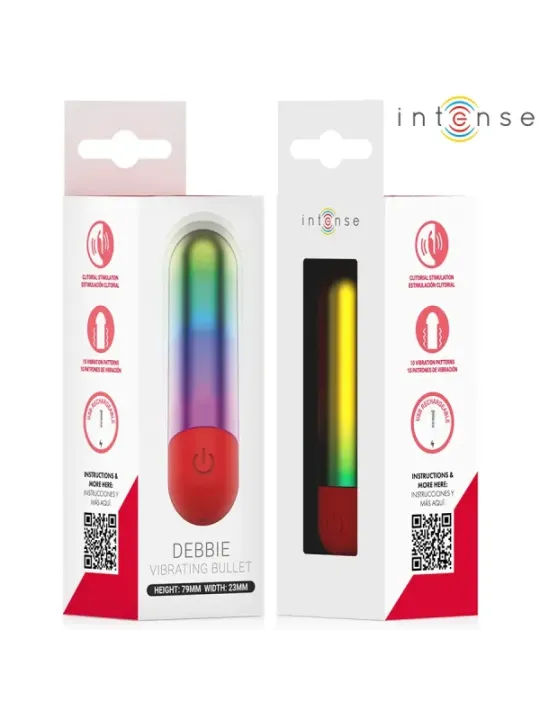 Intense - Debbie Proiettile Vibrante Per Clitoride Rainbow - INTENSE FUN TOYS - Vibratori Mini | erosidea.com