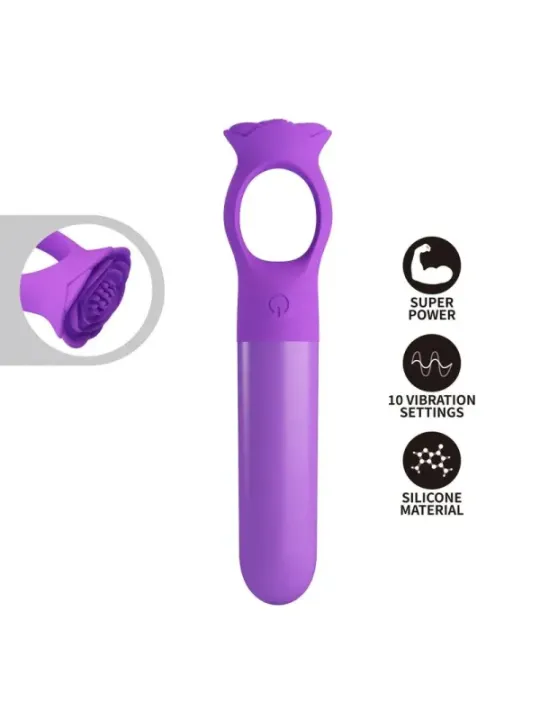 Pretty Love - Giana Mini Massaggiatore Vibrante Ricaricabile Viola - HIGH TECH - Vibratori Mini | erosidea.com