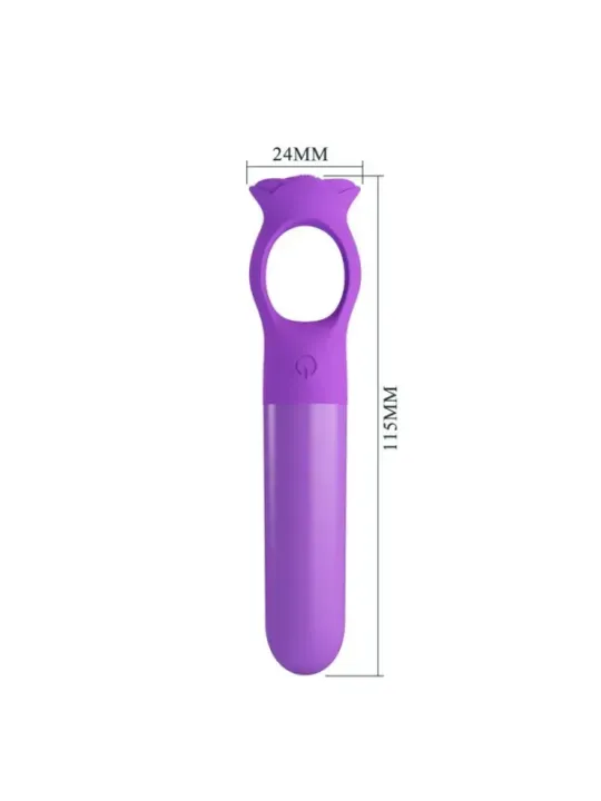 Pretty Love - Giana Mini Massaggiatore Vibrante Ricaricabile Viola - HIGH TECH - Vibratori Mini | erosidea.com