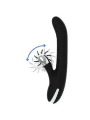 Black&Silver - Vibrazione Di Rotazione Di Bunny Storm - BLACK&SILVER - Vibratori Doppi | erosidea.com