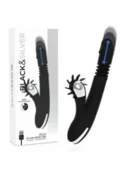 Black&Silver - Vibra Su E Gi™ Con Canna Di Coniglio - BLACK&SILVER - Vibratori Doppi | erosidea.com
