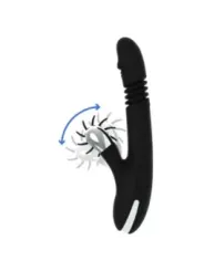 Black&Silver - Vibra Su E Gi™ Con Canna Di Coniglio - BLACK&SILVER - Vibratori Doppi | erosidea.com