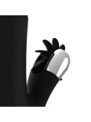 Black&Silver - Vibra Su E Gi™ Con Canna Di Coniglio - BLACK&SILVER - Vibratori Doppi | erosidea.com