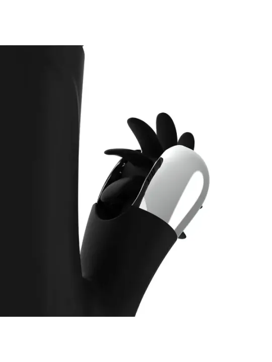 Black&Silver - Vibra Su E Gi™ Con Canna Di Coniglio - BLACK&SILVER - Vibratori Doppi | erosidea.com