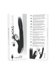 Black&Silver - Vibra Su E Gi™ Con Canna Di Coniglio - BLACK&SILVER - Vibratori Doppi | erosidea.com