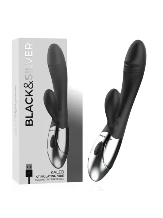 Black&Silver - Vibra Stimolante Kaleb - BLACK&SILVER - Vibratori Doppi | erosidea.com