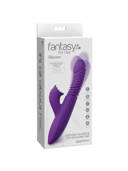 Fantasy For Her - Stimolatore Del Clitoride Con Oscillazione Del Calore E Funzione Vibrazione Viola - FANTASY FOR HER - Vibratori Clitoride | erosidea.com