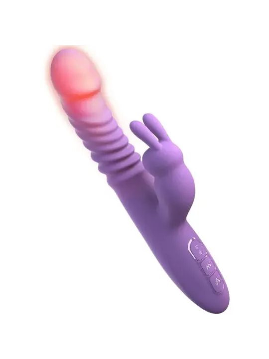Fantasy For Her - Stimolatore Per Clitoride Coniglio Con Funzione Calore Oscillazione E Vibrazione Viola - FANTASY FOR HER - Vibratori Rabbit | erosidea.com