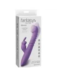 Fantasy For Her - Stimolatore Per Clitoride Coniglio Con Funzione Calore Oscillazione E Vibrazione Viola - FANTASY FOR HER - Vibratori Rabbit | erosidea.com