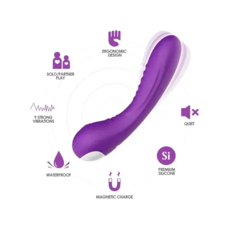 Armony - Vibratore Legend In Silicone Viola - ARMONY VIBRATORS - Vibratori Doppi | erosidea.com