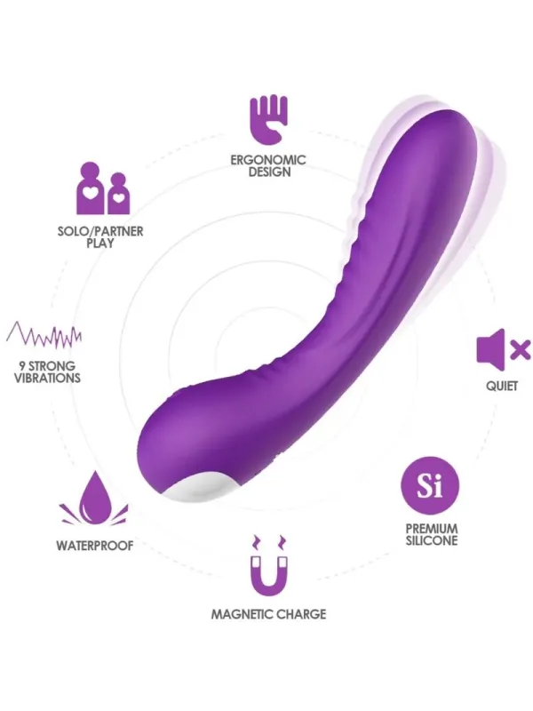 Armony - Vibratore Legend In Silicone Viola - ARMONY VIBRATORS - Vibratori Doppi | erosidea.com