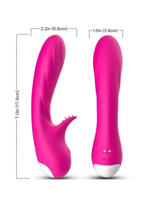 Armony - Vibratore Romance Con Stimolatore Fucsia - ARMONY VIBRATORS - Vibratori Clitoride | erosidea.com