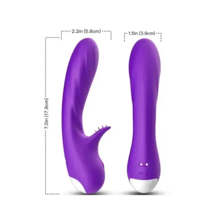 Armony - Vibratore Romance Con Stimolatore Viola - ARMONY VIBRATORS - Vibratori Clitoride | erosidea.com