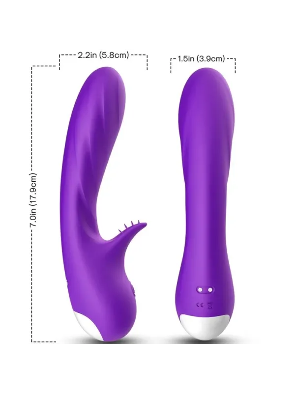 Armony - Vibratore Romance Con Stimolatore Viola - ARMONY VIBRATORS - Vibratori Clitoride | erosidea.com