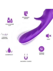 Armony - Vibratore Romance Con Stimolatore Viola - ARMONY VIBRATORS - Vibratori Clitoride | erosidea.com
