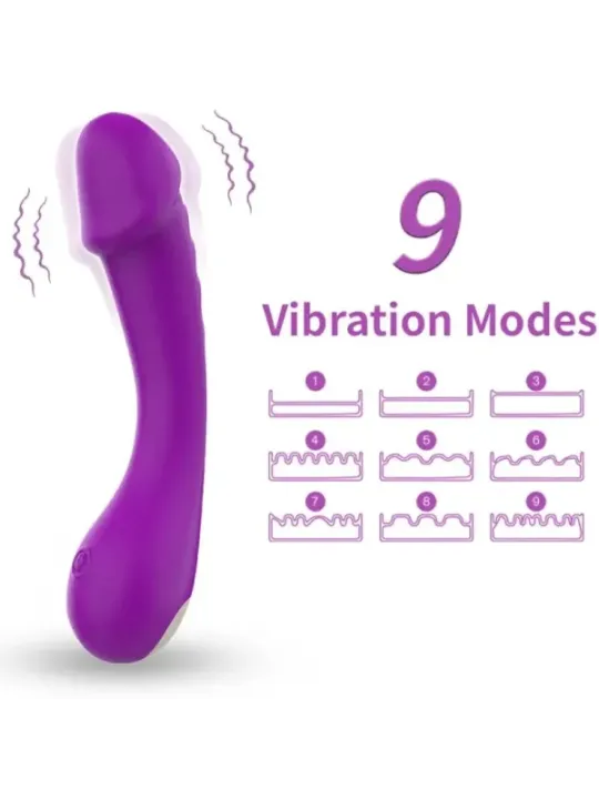 Armony - Dildo Vibratore G-Spot In Silicone Viola - ARMONY VIBRATORS - Vibratori Doppi | erosidea.com