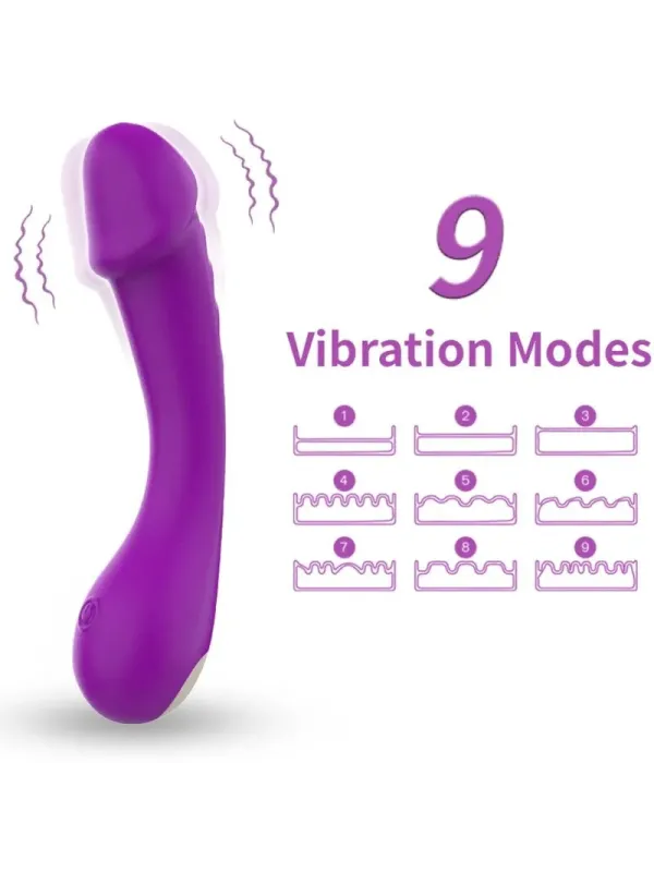 Armony - Dildo Vibratore G-Spot In Silicone Viola - ARMONY VIBRATORS - Vibratori Doppi | erosidea.com