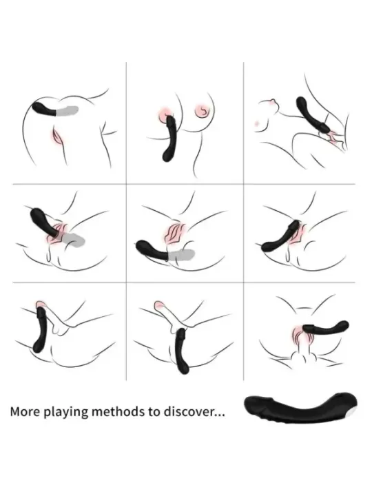 Armony - Dildo Vibratore G-Spot In Silicone Nero - ARMONY VIBRATORS - Vibratori Doppi | erosidea.com