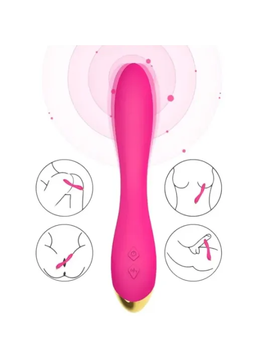 Armony - Vibratore Flamingo Multiposizione Fucsia - ARMONY VIBRATORS - Vibratori Doppi | erosidea.com