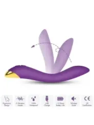 Armony - Vibratore Flamingo Multiposizione Viola - ARMONY VIBRATORS - Vibratori Doppi | erosidea.com