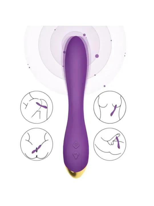 Armony - Vibratore Flamingo Multiposizione Viola - ARMONY VIBRATORS - Vibratori Doppi | erosidea.com