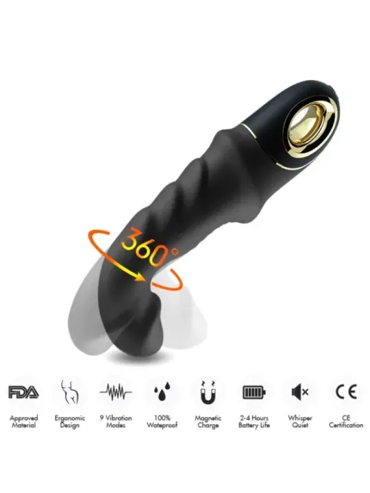 Armony - Rotatore Vibratore Dildo Joyblade Nero - ARMONY VIBRATORS - Vibratori Doppi | erosidea.com