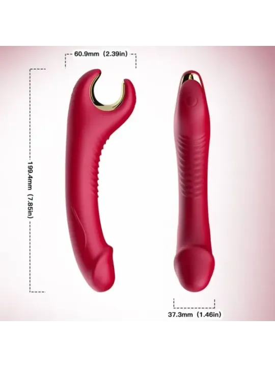 Armony - Vibratore E Rotatore Prince Dildo Rosso - ARMONY VIBRATORS - Vibratori Doppi | erosidea.com