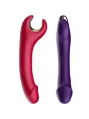 Armony - Vibratore E Rotatore Prince Dildo Rosso - ARMONY VIBRATORS - Vibratori Doppi | erosidea.com