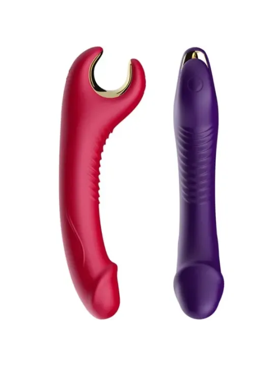 Armony - Vibratore E Rotatore Prince Dildo Rosso - ARMONY VIBRATORS - Vibratori Doppi | erosidea.com