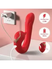 Armony - Vibratore Delfin Multiposizione Ed Effetto Calore Rosso - ARMONY VIBRATORS - Vibratori Doppi | erosidea.com