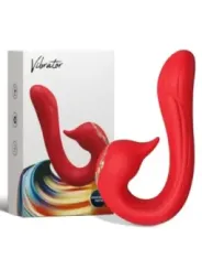 Armony - Vibratore Delfin Multiposizione Ed Effetto Calore Rosso - ARMONY VIBRATORS - Vibratori Doppi | erosidea.com