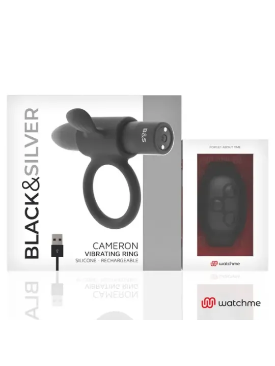 Black&Silver - Orologio Cockring Con Telecomando Cameronme - BLACK&SILVER - Vibratori | erosidea.com