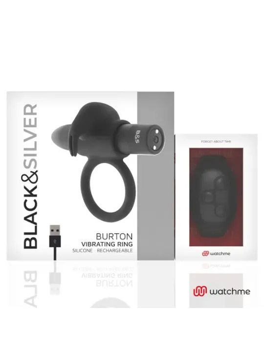 Black&Silver - Orologio Cockring Con Telecomando Burtonme - BLACK&SILVER - Vibratori | erosidea.com